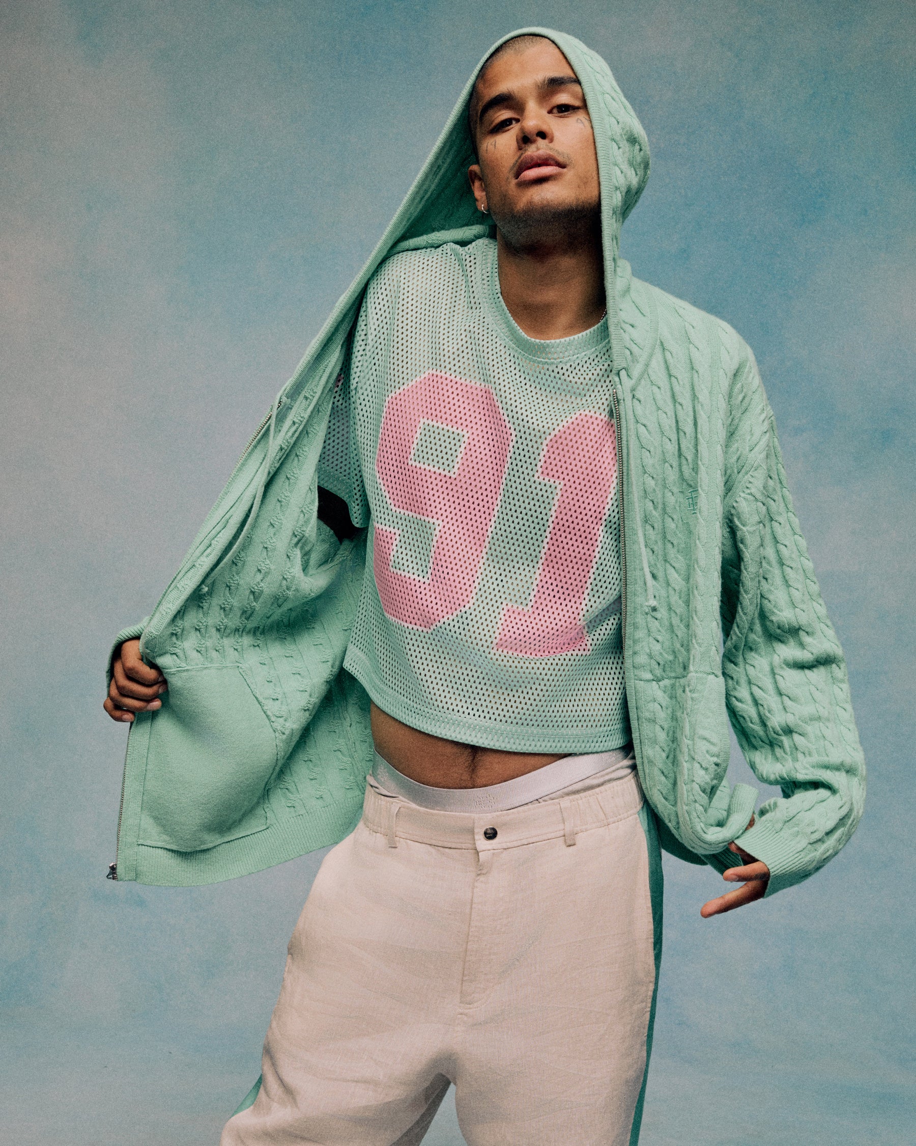 EE® Cable Knit Zip-Up